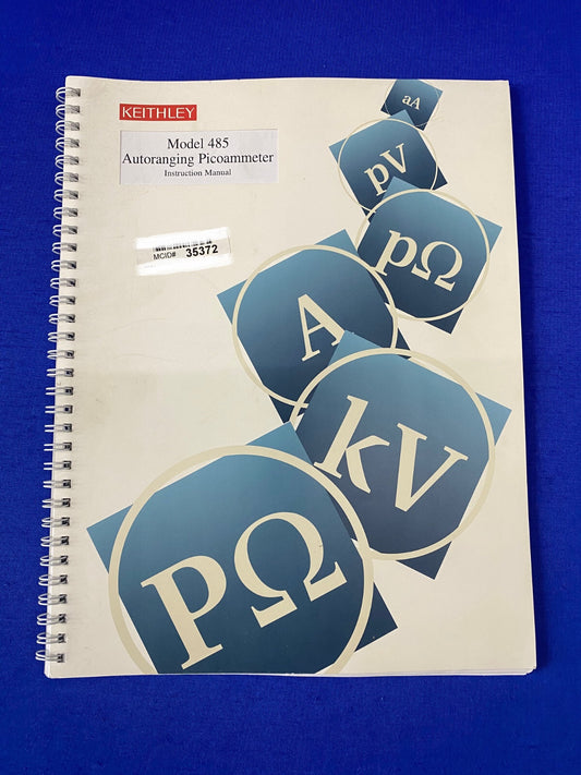 KEITHLEY 485 485-901-01 REV F AUTORANGING PICOAMMETER INSTRUCTION MANUAL - USED