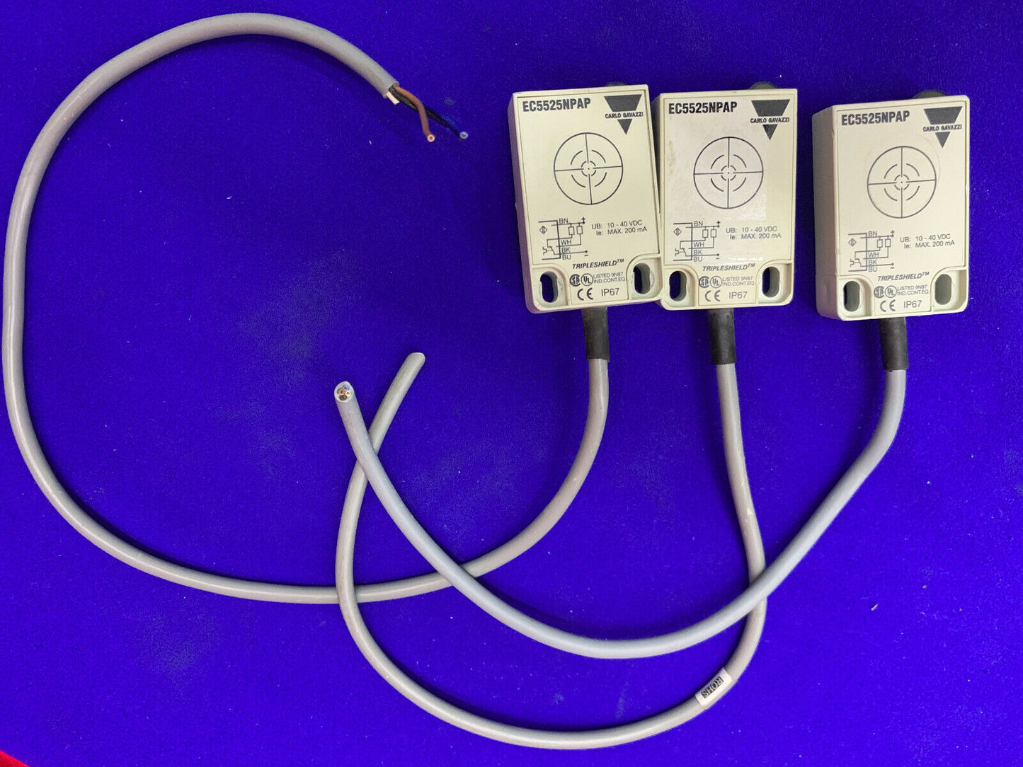 CANTIDAD 3 - SENSORES DE PROXIMIDAD EC5525NPAP DE CARLO GAVAZZI