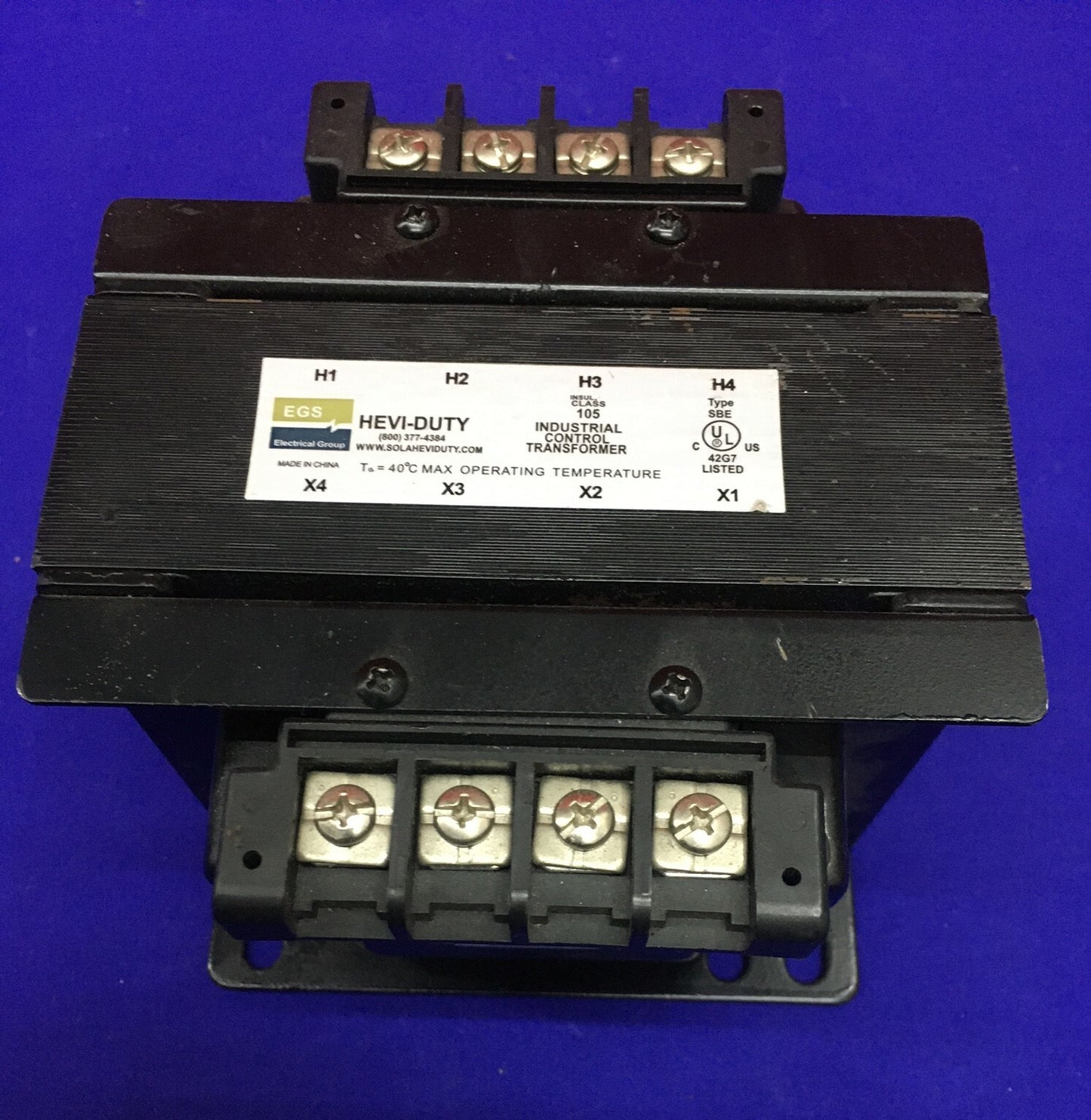 EGS E250TC HEVI-DUTY INDUSTRIAL CONTROL TRANSFORMER