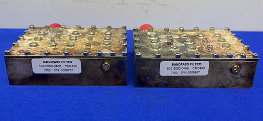 FILTRO PASSA-BANDA RF 532-5000-0466 CMF466 0702 - 1 LOTTO QTY 2