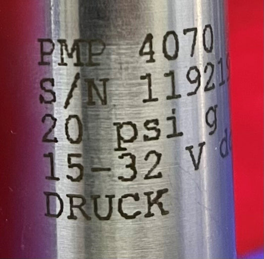 Lot de 2 transducteurs de pression à sortie amplifiée Druck GE PMP 4070 / Hirschmann BGD
