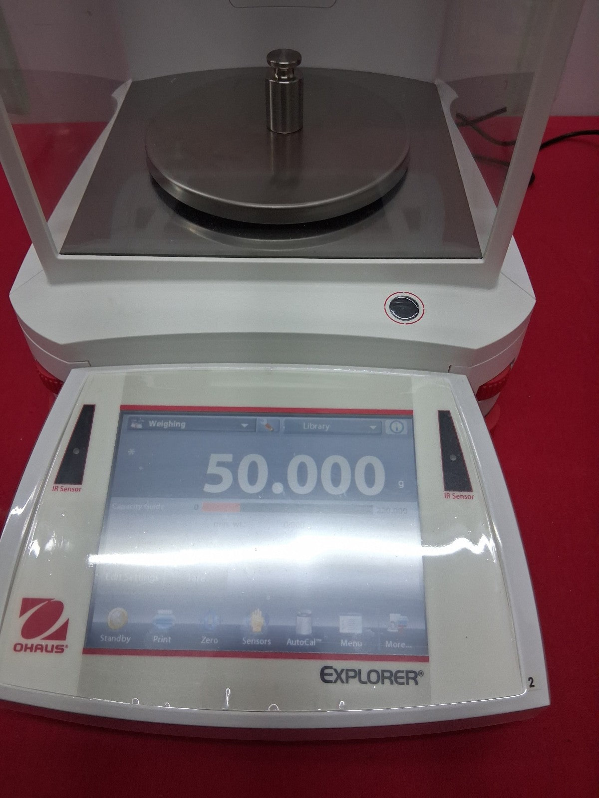 OHAUS EXPLORER EX223 PRECISION BALANCE 220G X 0.001G 5.1" DRAFT SHIELD