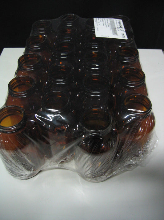 VWR 89043-238 BOTELLAS ENVASADORAS ÁMBAR DE BOCA ANCHA DE 16 OZ ONZAS ÁMBAR