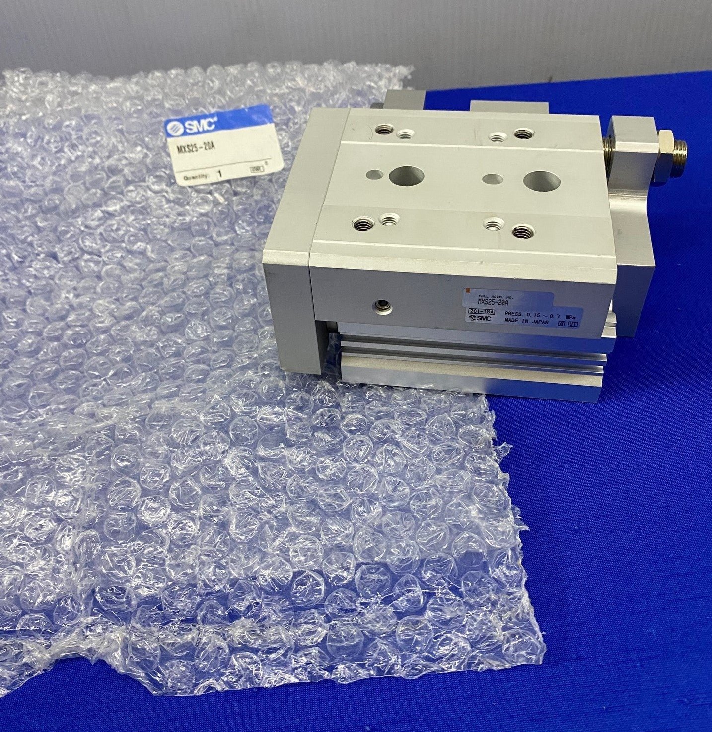 SMC® MXS25-20A / MXS2520A GUIDED CYLINDER SLIDE TABLE PRESS. 0.15 - 0.7 MPa