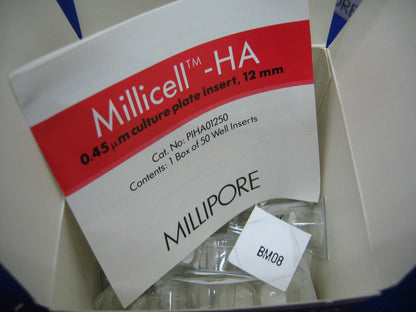 MILLIPORE PIHA 012 50 PIHA01250 LOT NR.N7EOMA08 0,45um CULTUURPLAAT INZETSTUKKEN