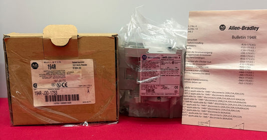 Allen Bradley AB 194R-J30-1753 SER A SWITCH DISCONNECTOR 3-POLE 600V 30AMP