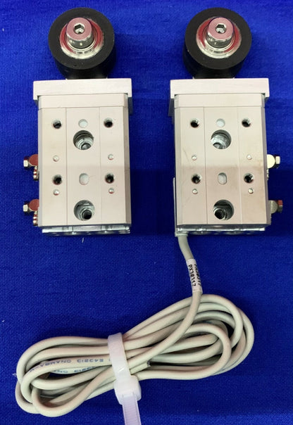 1 Lot Qty of 2 - SMC MXS6-10 Pneumatic Guided Cylinder Slide Table