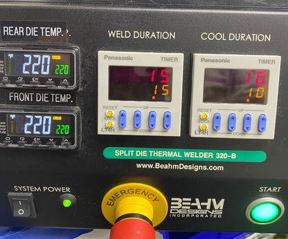 Beahm 320B Split Die Thermal Welder / Lap Joint Split Die Bonder / Polymer Tube