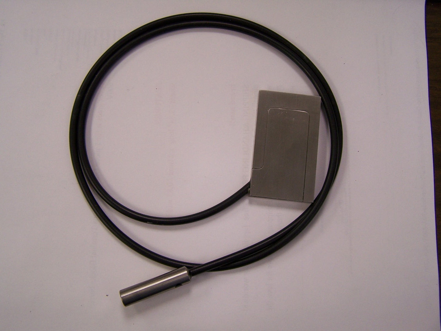 CONJUNTO DE FIBRA ÓPTICA DE 8 CANALES DE 65 MM X 38 MM X 6,9 MM DE GROSOR CABLE DE 1 METRO DE ACERO INOXIDABLE