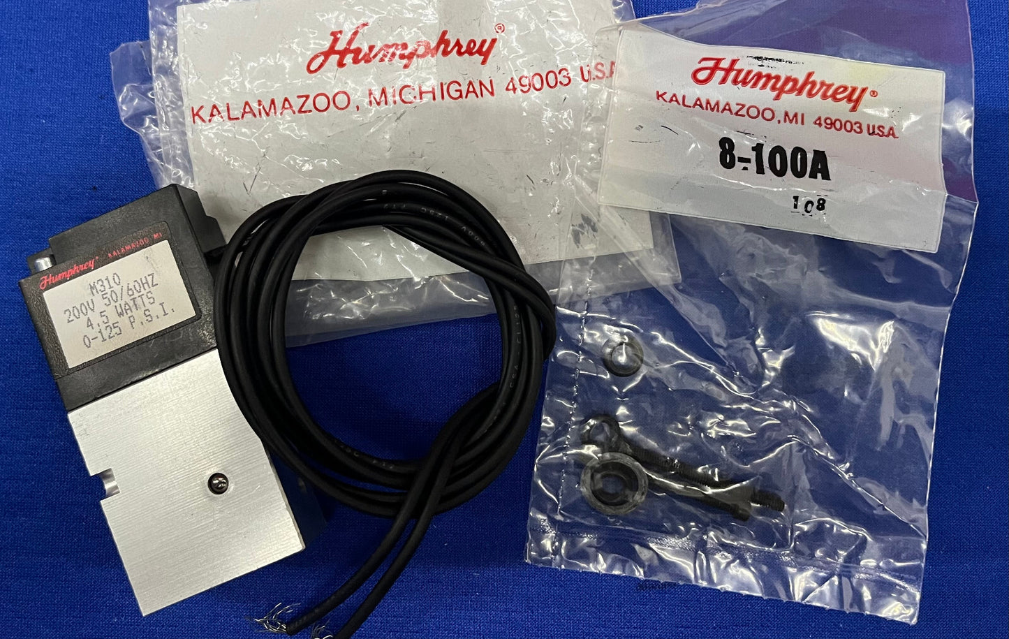 1 LOT - HUMPHREY M310 SOLENOÏDEKLEP - AANTAL 2 - 120V EN AANTAL 4 - 200V