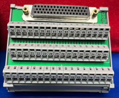 1 ロット数量 3 - WAGO 50 ピン DIN レール マウント ターミナル ブロック
