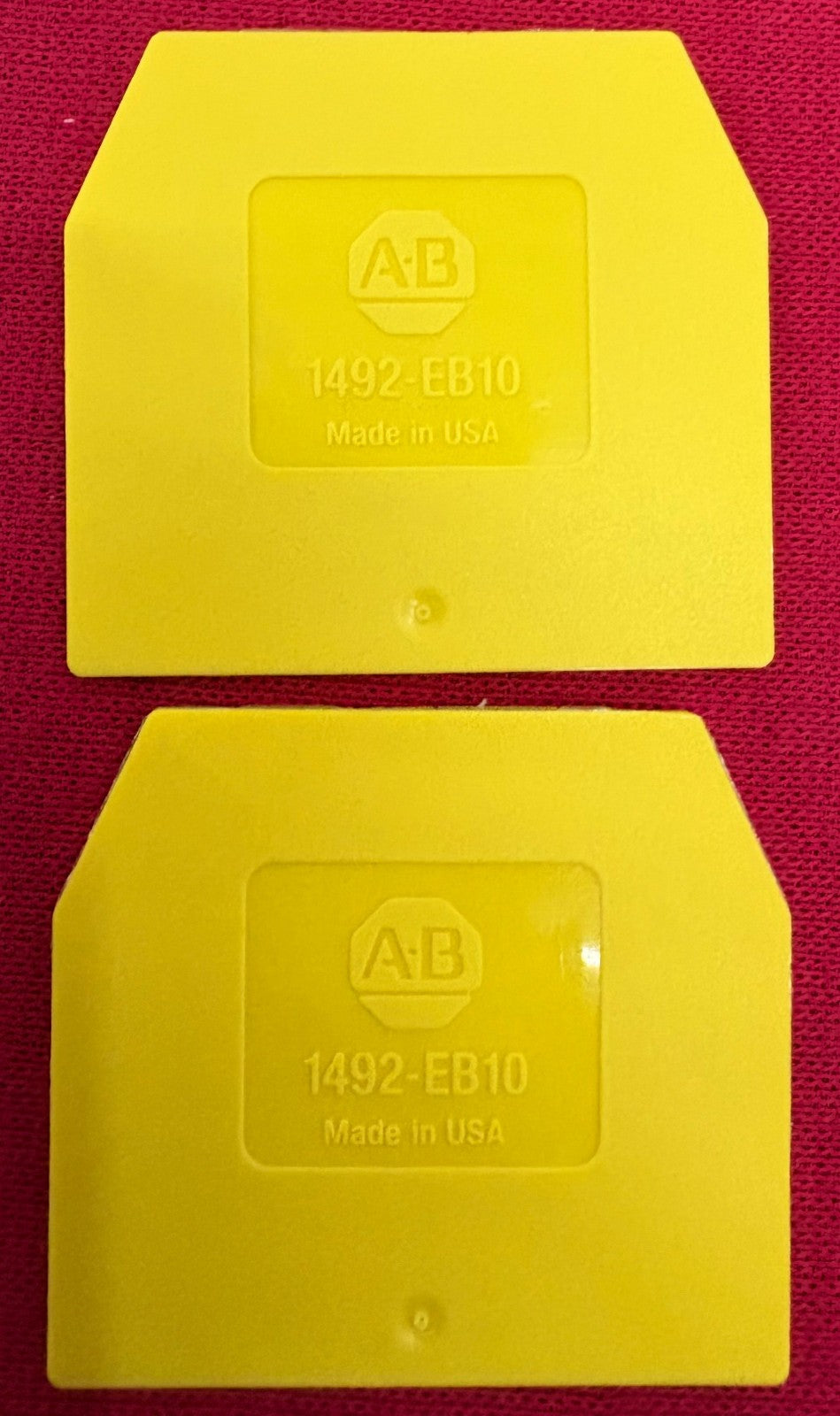 Allen Bradley / AB TERMINAL END BARRIER 1492-EB10-Y SER. A - 1 BOX QTY 50