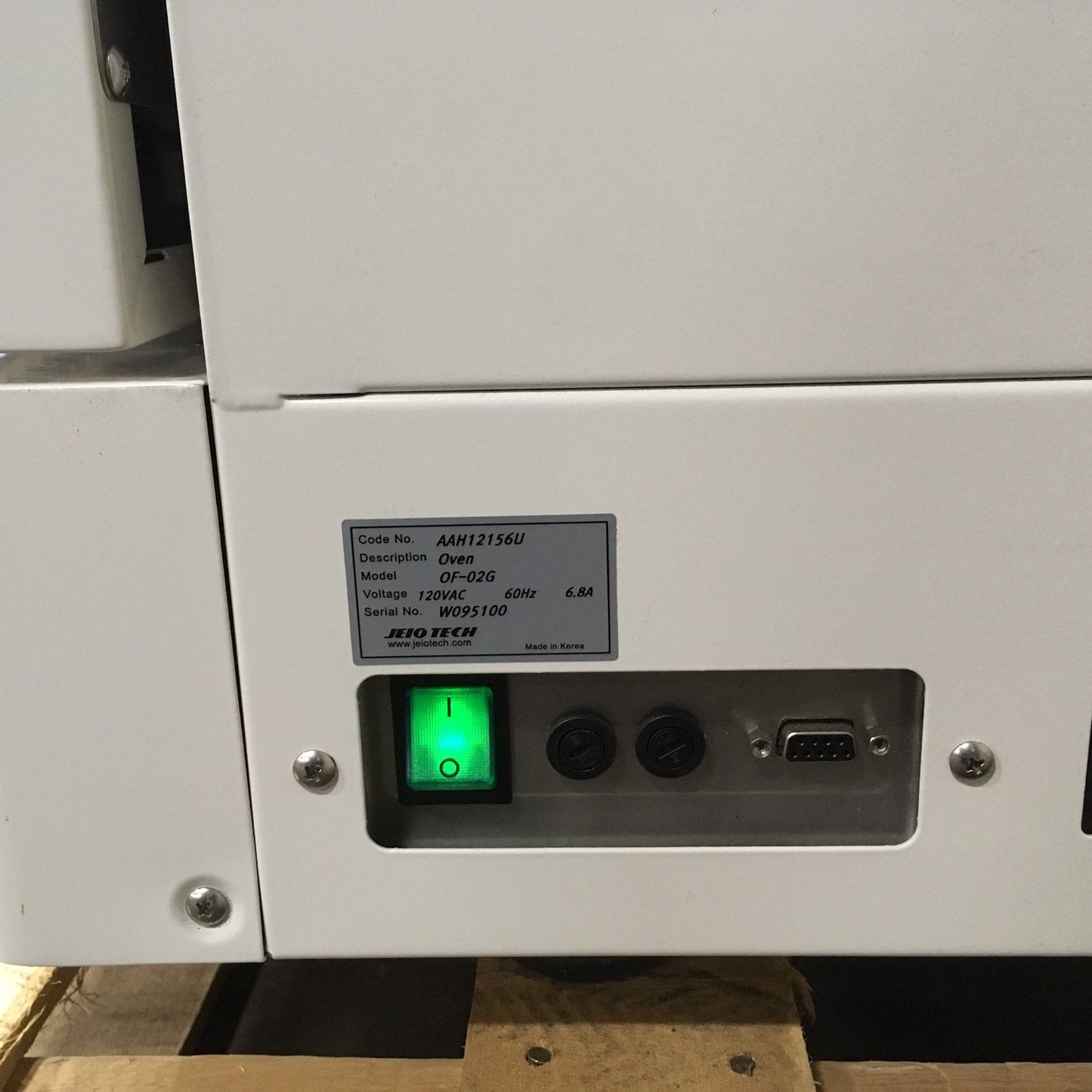 JEIOTECH OF-02G FORCED AIR CONVECTION OVEN