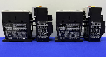 CONTATTORE EATON MOELLER DILM9-10 E RELÈ DI PROTEZIONE DA SOVRACCARICO MOTORE ZB12-1 QTY 2