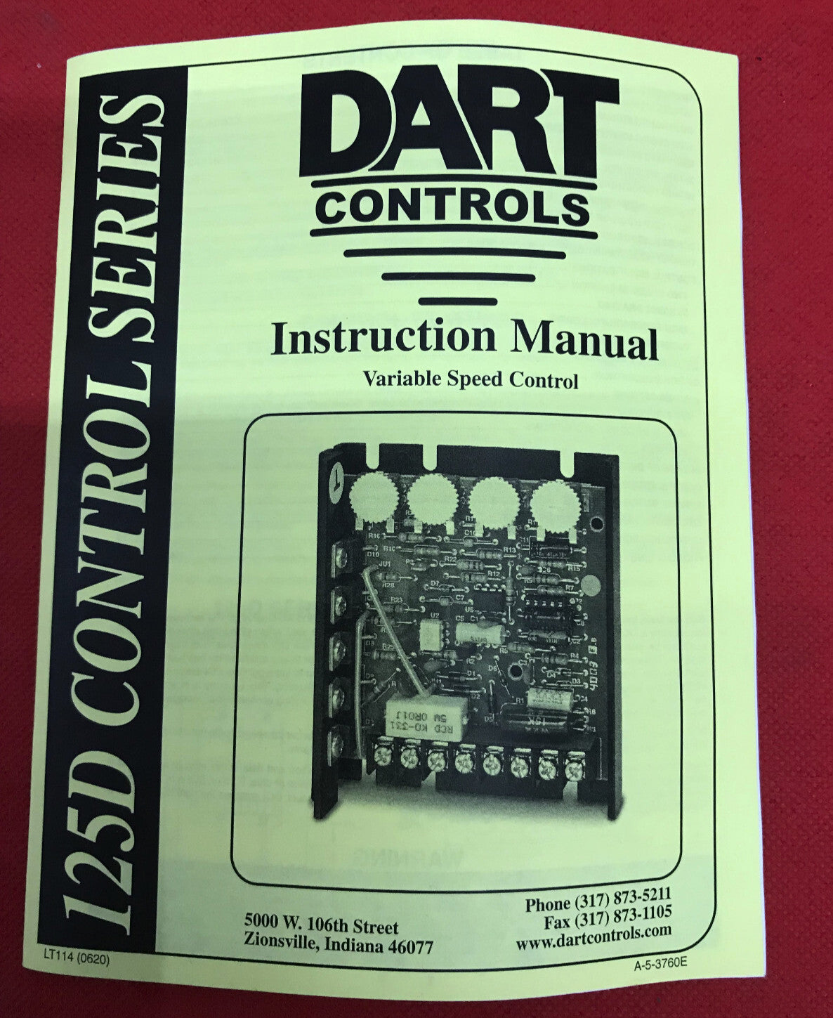 DART CONTROLS 125DV-C-55H DC SPEED CONTROL DRIVE VARIABLE SPEED CONTROL 120/240