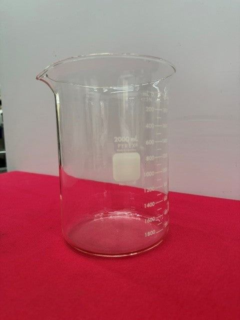 Case of PYREX 1000-2L Griffin Low Form 2L Beaker, Double Scale, Graduated 7740
