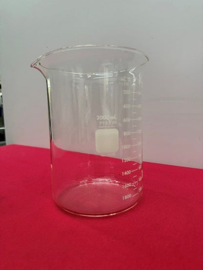 Case of PYREX 1000-2L Griffin Low Form 2L Beaker, Double Scale, Graduated 7740