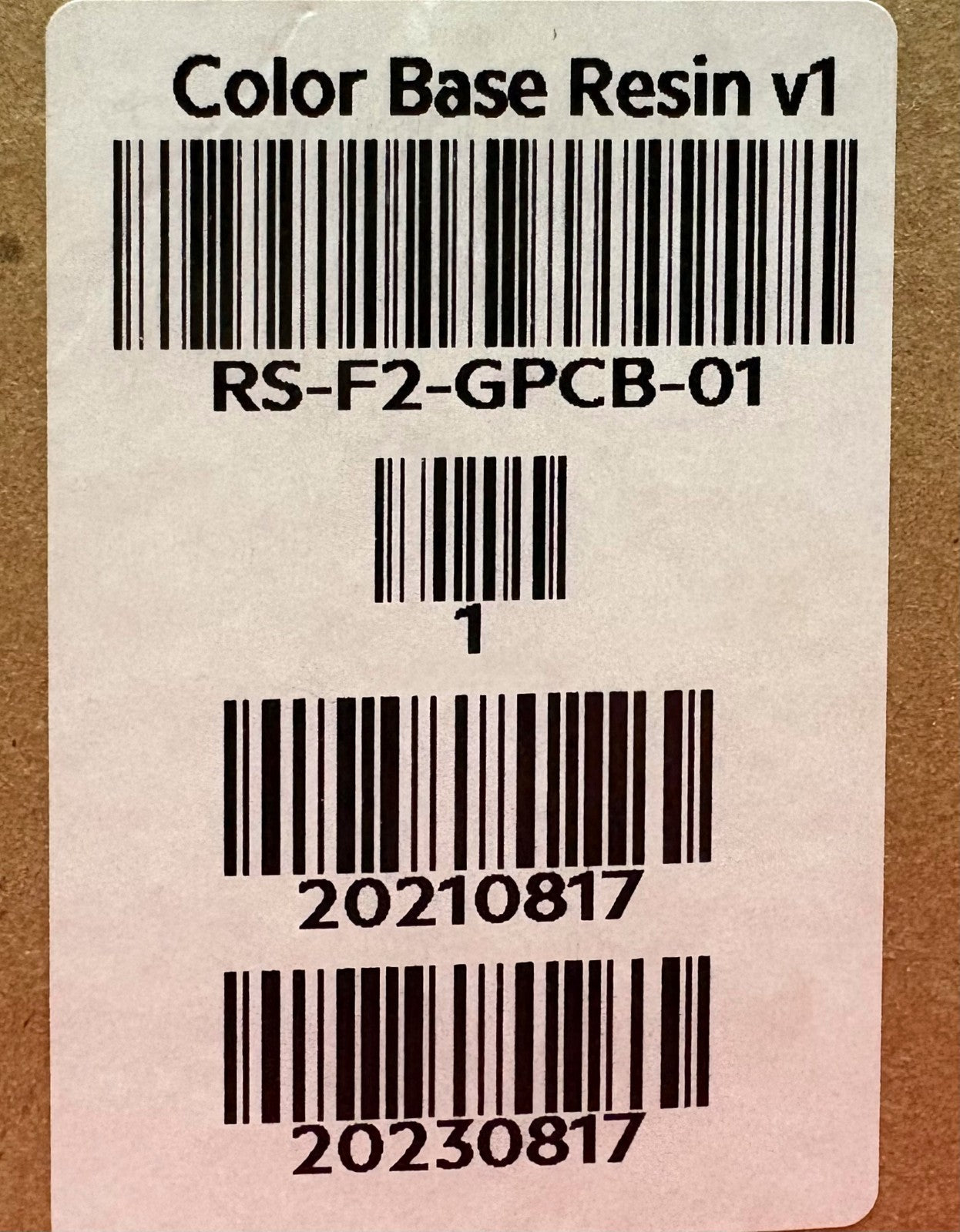 FORMLABS COLOR BASE RESIN V1 RS-F2-GPCB-01 PHOTOPOLYMER RESIN CARTRIDGE