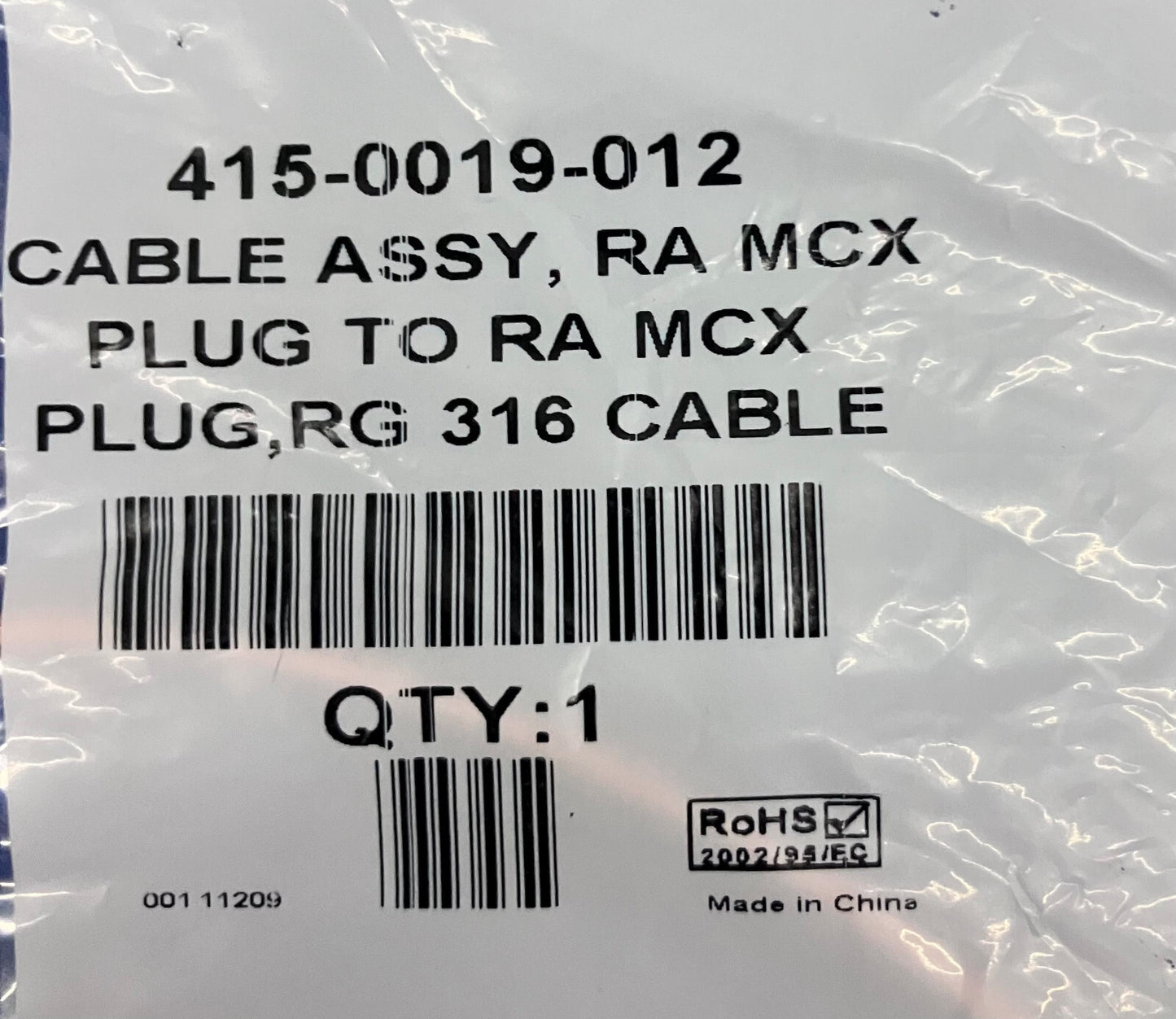 CONJUNTO DE CABLE JOHNSON EMERSON EPB-2B 415-0019-012