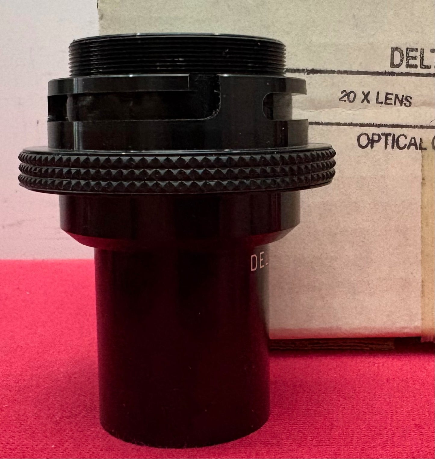 DELTRONIC 20X MAGNIFICATION OPTICAL COMPARATOR LENS - NO MODEL NUMBER