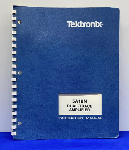 MANUEL D'INSTRUCTIONS DE L'AMPLIFICATEUR À DOUBLE TRACE TEKTRONIX ® 5A18N / 070-1137-00