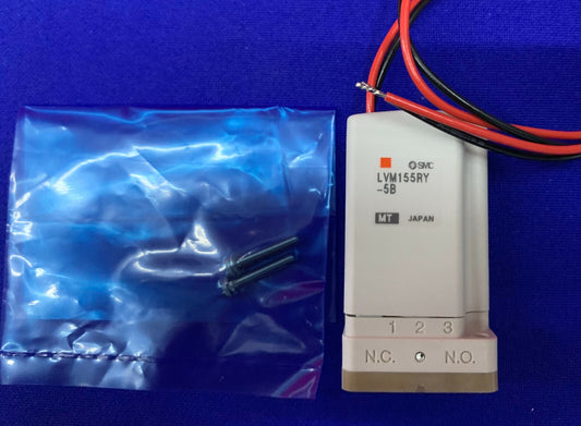 SMC LVM155RY-5B VANNE CHIMIQUE 3 PORTS MONTÉE SUR BASE