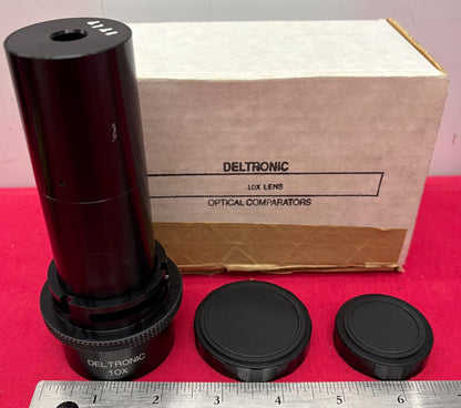 DELTRONIC 10x MAGNIFICATION OPTICAL COMPARATOR LENS - NO MODEL NUMBER - SN 1707