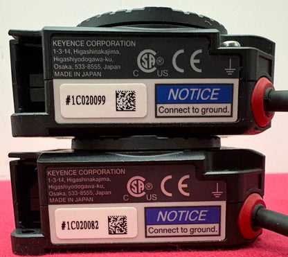 LOT OF 2 KEYENCE SJ-L005F COMPACT FAN STATIC ELIMINATOR IONIZER