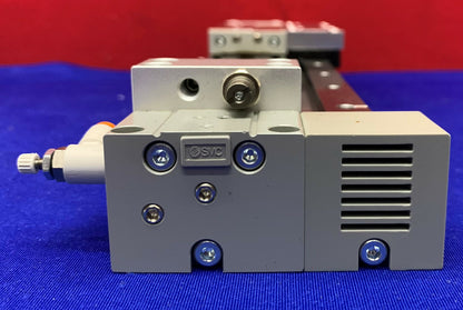 SMC Kolbenstangenloser Zylinder MY1H20-150L / MY1H20150L mit (2) SMC AS1201F Durchflussreglern