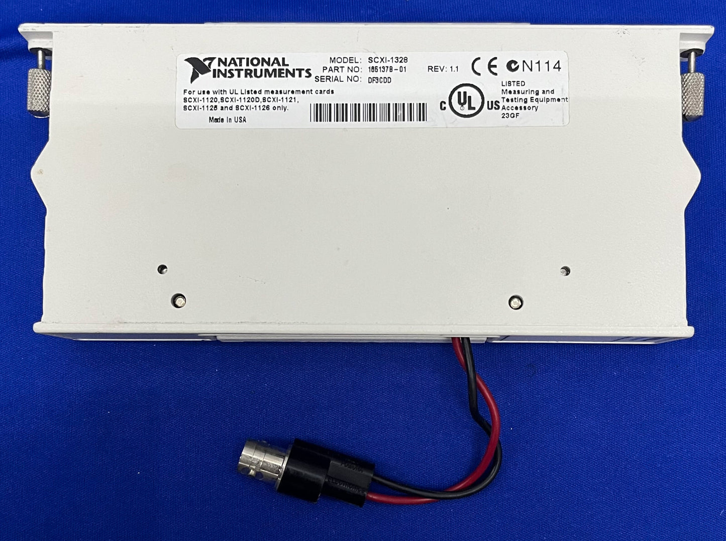 NI NATIONAL INSTRUMENTS SCXI-1328 PART 185137B-01 ISO THERMAL TERMINAL BLOCK