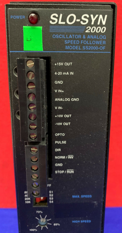 Superior Electric SLO-SYN 2000 SS2000-OF Oszillator und analoger Geschwindigkeitsfolger