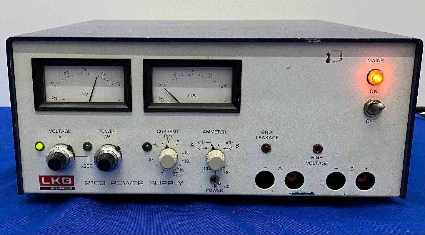 FUENTE DE ALIMENTACIÓN LKB BIOCHROM 2103 N.º DE PIEZA 40000922 PARA PIEZAS/REPARACIÓN