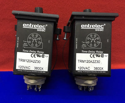 AANTAL 2 - ENTRELEC SSAC / TRM120A2Z30 TIJDVERTRAGINGSRELAIS