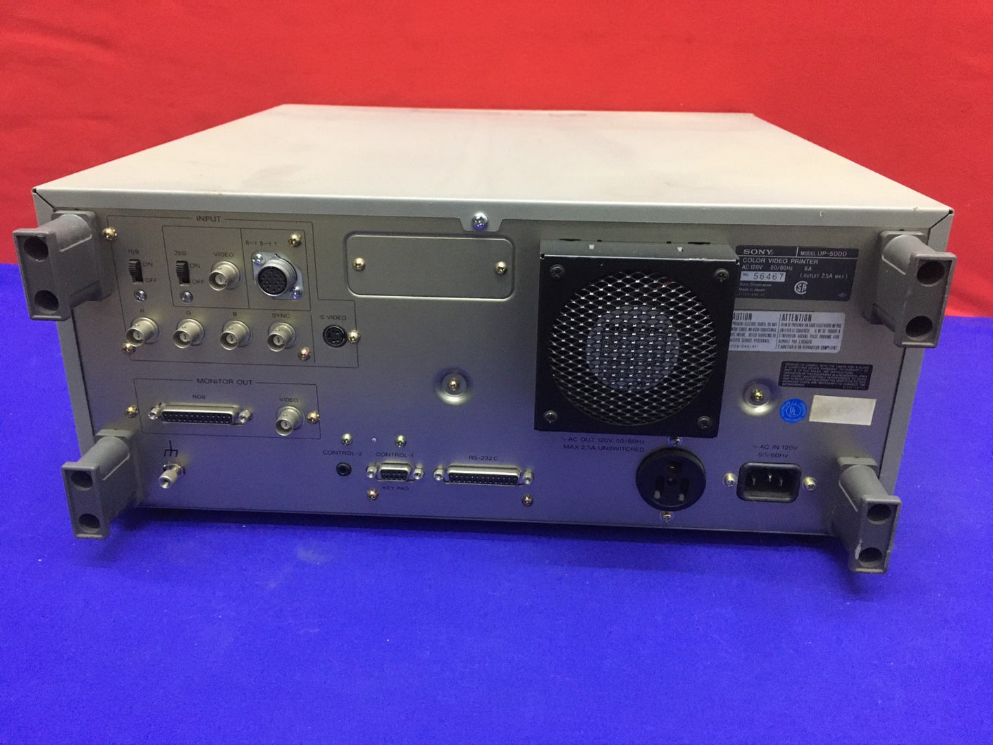 SONY UP-5000SN 56467 COLOR VIDEO PRINTER AC 120V 50/60HA 6A FOR PARTS REPAIR