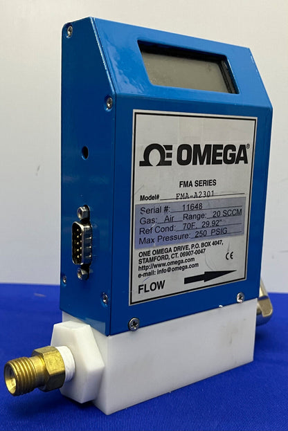 MEDIDOR DE FLUJO MÁSICO SERIE FMA FMA-A2301 DE OMEGA ® ENGINEERING - SIN CABLE DE ALIMENTACIÓN