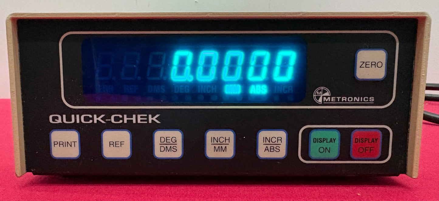 METRONICS QC1000M-AR-MT QUICK-CHEK DIGITAL DISPLAY DEVICE - FOR PARTS/REPAIR
