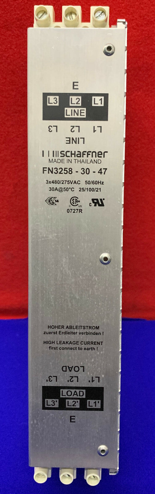 FILTRO DI LINEA DI ALIMENTAZIONE SCHAFFNER FN3258-30-47