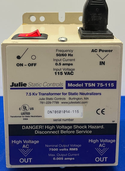 SISTEMA DE LIMPIEZA DE BANDA NEUTRO-VAC DE 12" CON CONTROL ESTÁTICO DE SIMCO - PIEZAS/REPARACIÓN