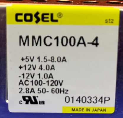 Cosel MMC100A-4-N Power Supply AC100-120V
