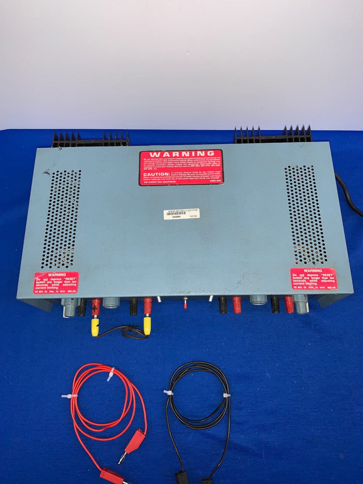 VIZ WP 707A /WP-707A SN K1605 デュアル DC 電源、入力 120 VAC 50-60HZ 225 ワット
