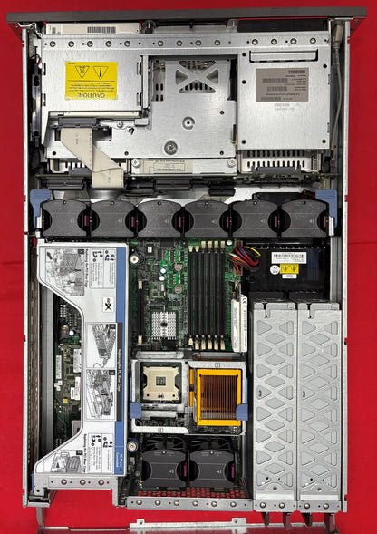 HP PROLIANT DL380 6 SLOT FOR HD 6 GB HOT SWAP - NO HD - NO MEMORY - PARTS/REPAIR