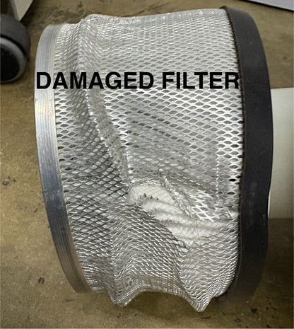 TIGER-VAC CR-1 CLEANROOM VACUUM CLEANER - FILTER DAMAGED BENT - NO ATTACHMENTS