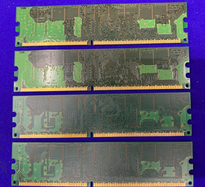 CANTIDAD 4 - MÓDULOS DE MEMORIA DIMM HP / HEWLETT PACKARD 305956-041 128 MB