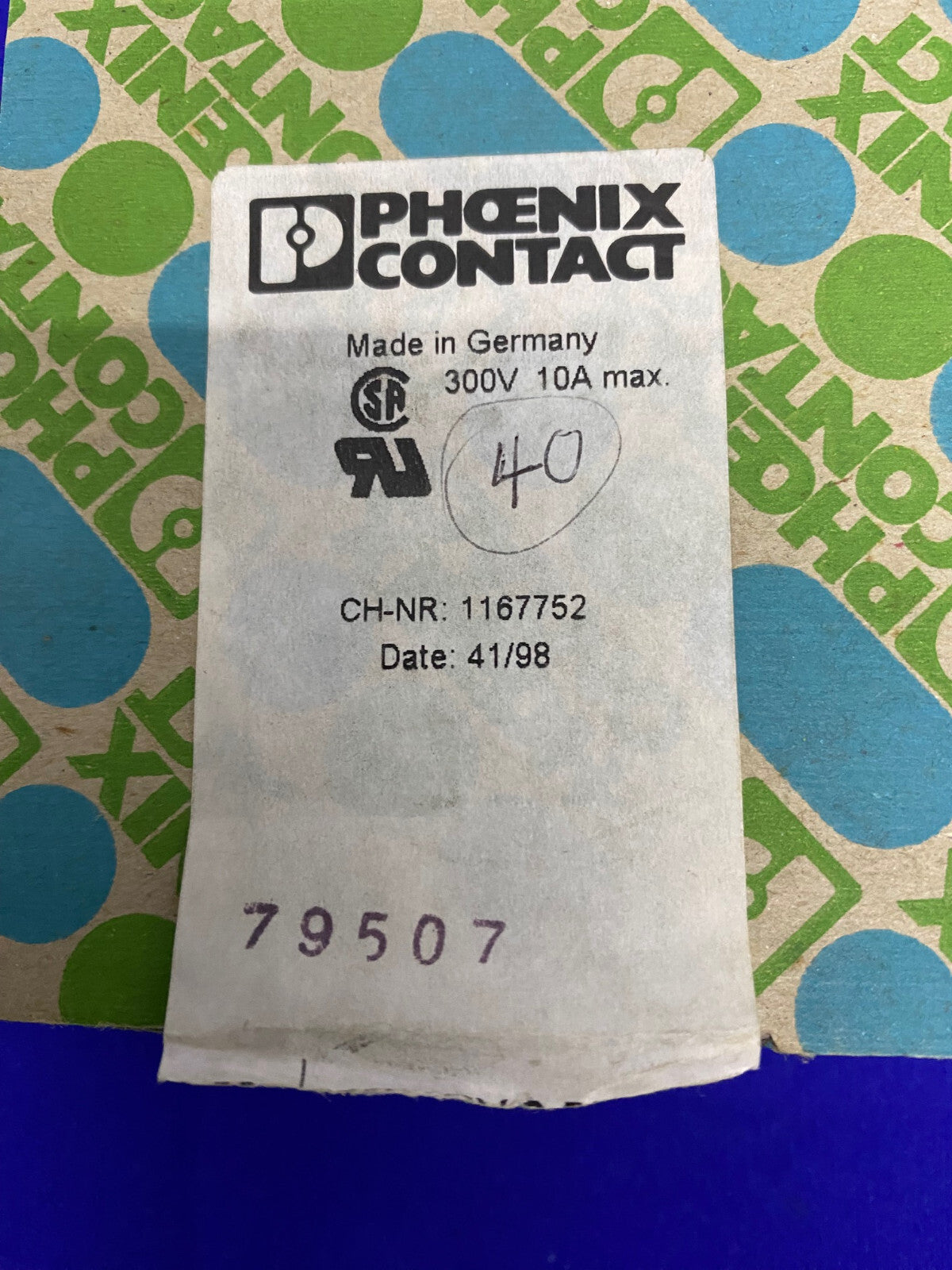 PHOENIX CONTACT 177683 MORSETTO 2 POSIZIONI HEADER - 1 CONFEZIONE DA 40 BLOCCHI 