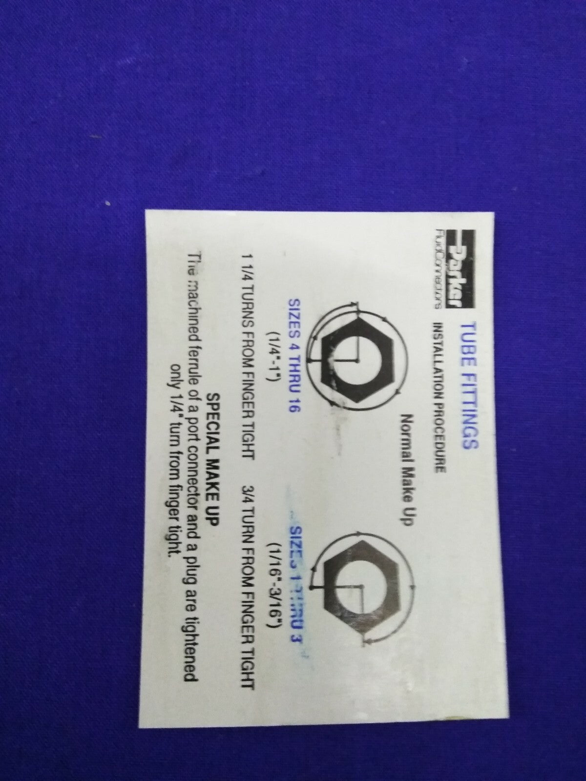 PARKER 10-10-10 JBZ-B UNIÓN EN T PARA RACOR DE TUBO 