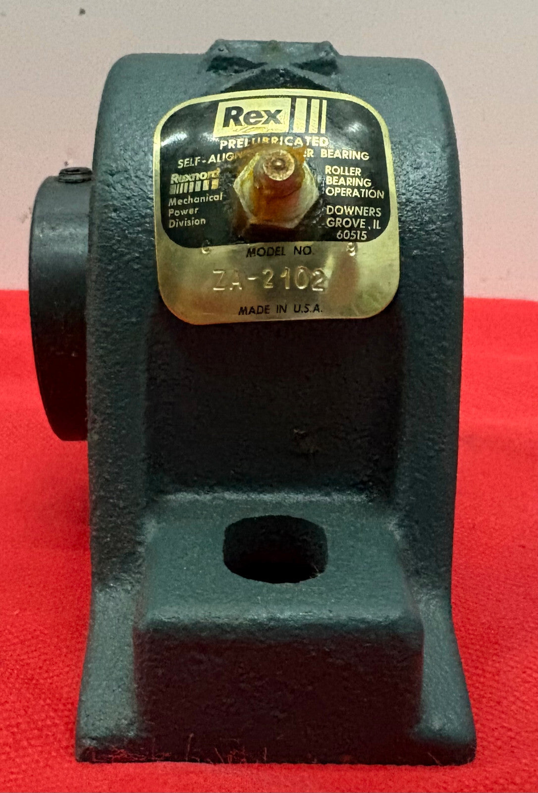 REXNORD ZA-2102 ZA2102 REX PILLOW BLOCK C9  ZA-2102 BORE 1 1/8" SIZE CODE 3