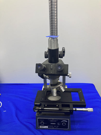 SIMPLEX MULTIFUNCTIONELE MICROSCOOP OCULAIRES 10XM SN 1237 VOOR ONDERDELEN/REPARATIE 