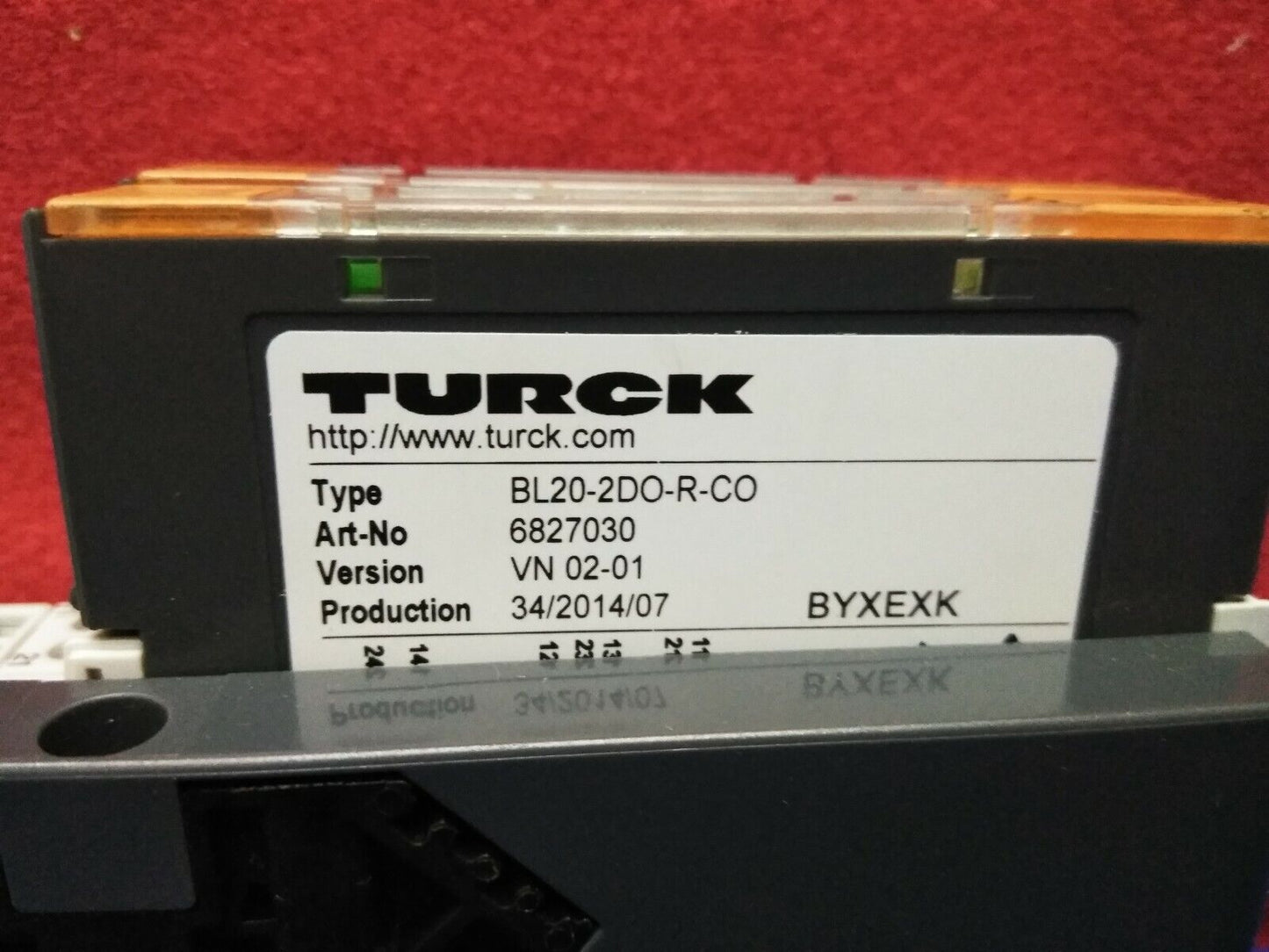 TURCK D-45466 BL20-2D0-R-C0 DIGITAL RELAY OUTPUTS INTERFACE MODULE