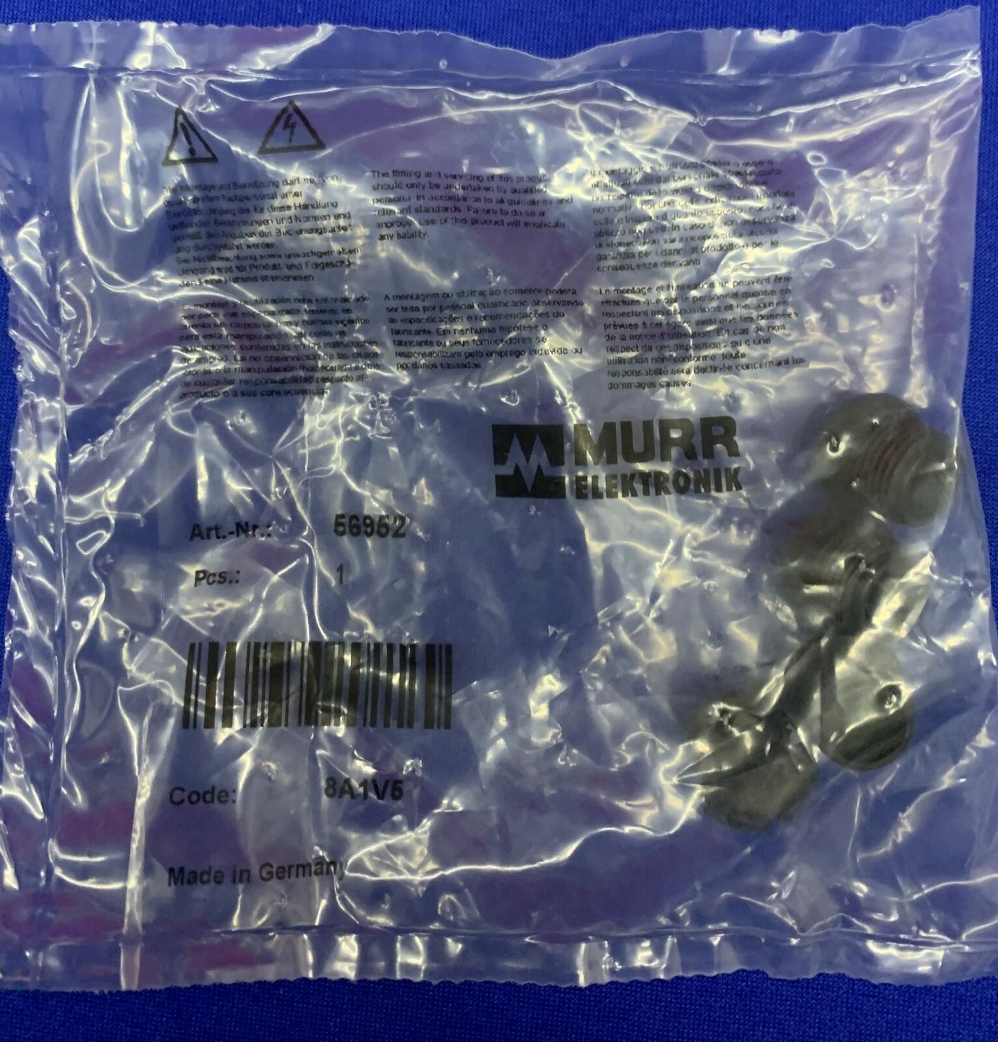 Murr Elektronik 品番 56952 M12 ブラインド キャップ 23 パック (1 袋あたり 4 個) 