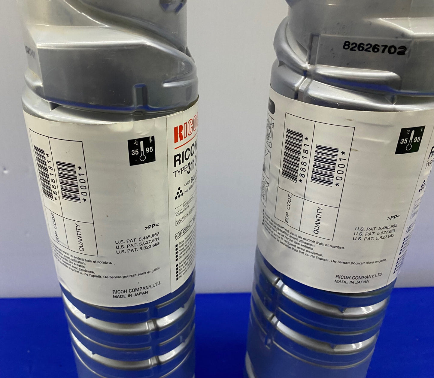 RICOH TONER TYPE 3110D BLACK - NEW/OLD STOCK - 1 LOT QTY 2